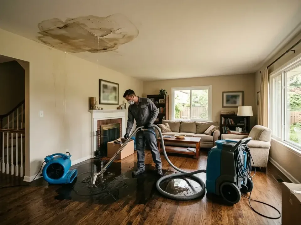 attic-pipe-burst-ceiling-drip-008 — frequently asked questions, Water Damage Restoration & Carpet Care in Dodgeville, WI